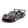 1/31 Pagani Zonda Revolucion Alloy Sports Car Model Toy Metal Diecast Scale Vehicles with Sound Light Collection Toys for Boys
