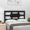 VidaXL Headboard Black 95.5x4x100 Cm Solid Pine Wood 818024
