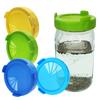 Wide Mouth Plastic Mason Jar Sprouting Lid Food Grade Mesh Sprout Cover Dropshipping Seed Crop Germination for   Plant