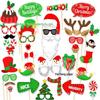 Merry Christmas 32-Piece Photo Props Set for Festive Decor and Party Atmosphere