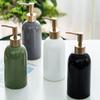 Ceramic Emulsion Bottle Bathroom Soap Dispenser Portable Shampoo Dispenser Home Hotel Bath Products Press The Empty Bottle