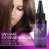 30g UV Curing V Light Glue for Hair Extensions Fast Curing, Invisible Hair Adhesive for UV Lamp Extension Systems, Long-Lasting,Waterproof
