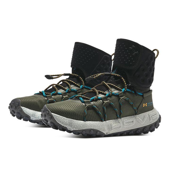 Under Armour HOVR Summit Fat Tire Cuff Marine OD Green Unisex Sneakers Black 3022945-302