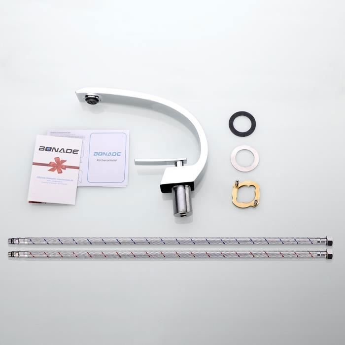 BONADE Смеситель для раковины, однорычажный, хромированная латунь, для ванной комнаты