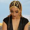 Gold Color Tassel Head Chain Golden Moon Coin Arab Head Jewelry Hair Jewelry  Luxury Headwear