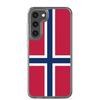 Чехол для телефона - Samsung - Galaxy S23 Ultra - Drapeau de la Norvège - Souple - Multicolore