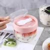 Portable Breakfast Cup Leak-Proof Airtight Lid Overnight Oats Cups  with Spoon Microwave Salad Bowl Yogurt Cup Oatmeal Milk Cup