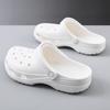 New Hole Shoes for Women, Non-slip and Breathable Outside, Bag Head Drag Thick Sole, Increase Height, Wear-resistant and Deodorant Beach Slippers