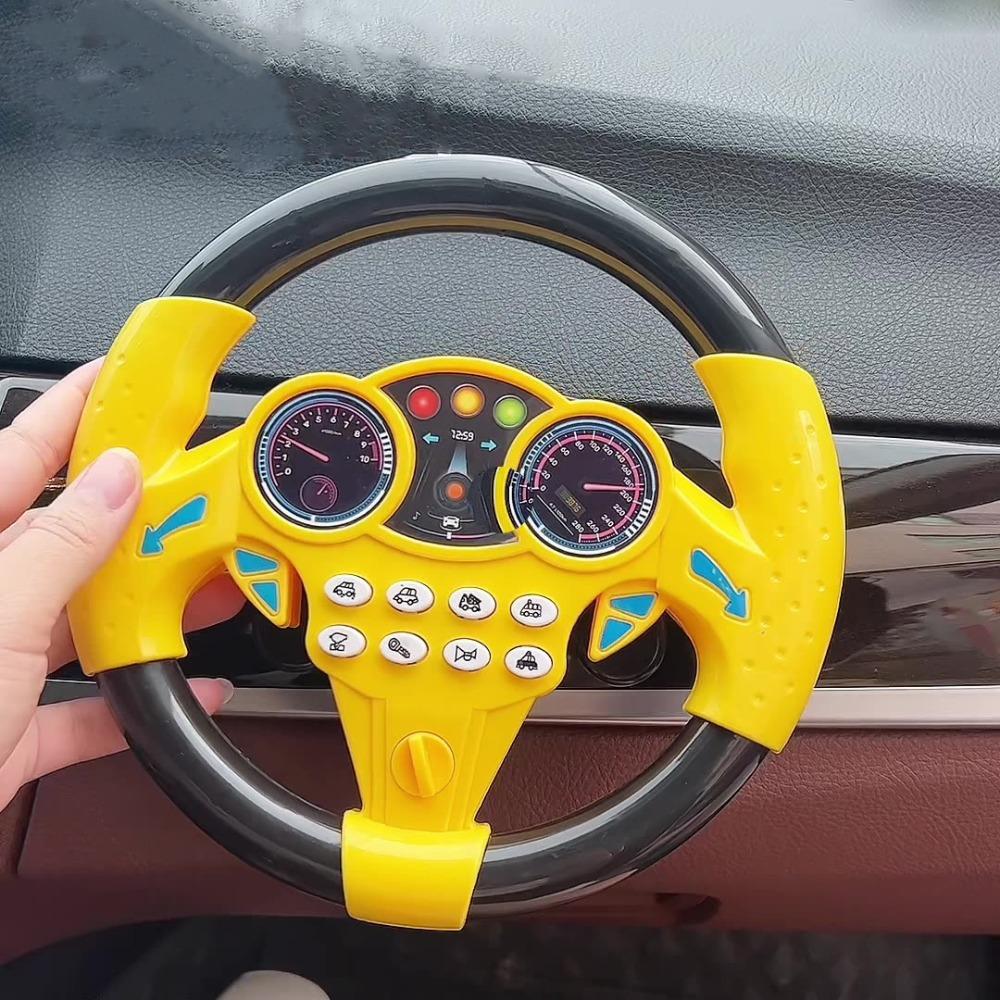 360 ° Rotation Simulation Steering Wheel Toys Simulate Driving Car Toy  Children Gift