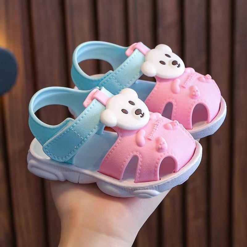 Unisex Baby Boy Girl Sandals Summer Beach Toddler Close Toed Shoes Newborn Infant First Walkers Breathable Sandals