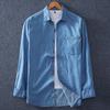 Men's Denim Shirts Plus Size Long Sleeve Jean Shirts