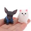 Cute Miniature Dog Figurines Corgi Mini Crafts Realistic Animals Dogs For Micro Landscape Fairy Garden Doll House Accessories