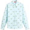 X Harry Lambert Collaboration FW24 Рубашка с длинным рукавом и принтом слона на пуговицах, рубашки унисекс, небесно-голубой 06917385-403