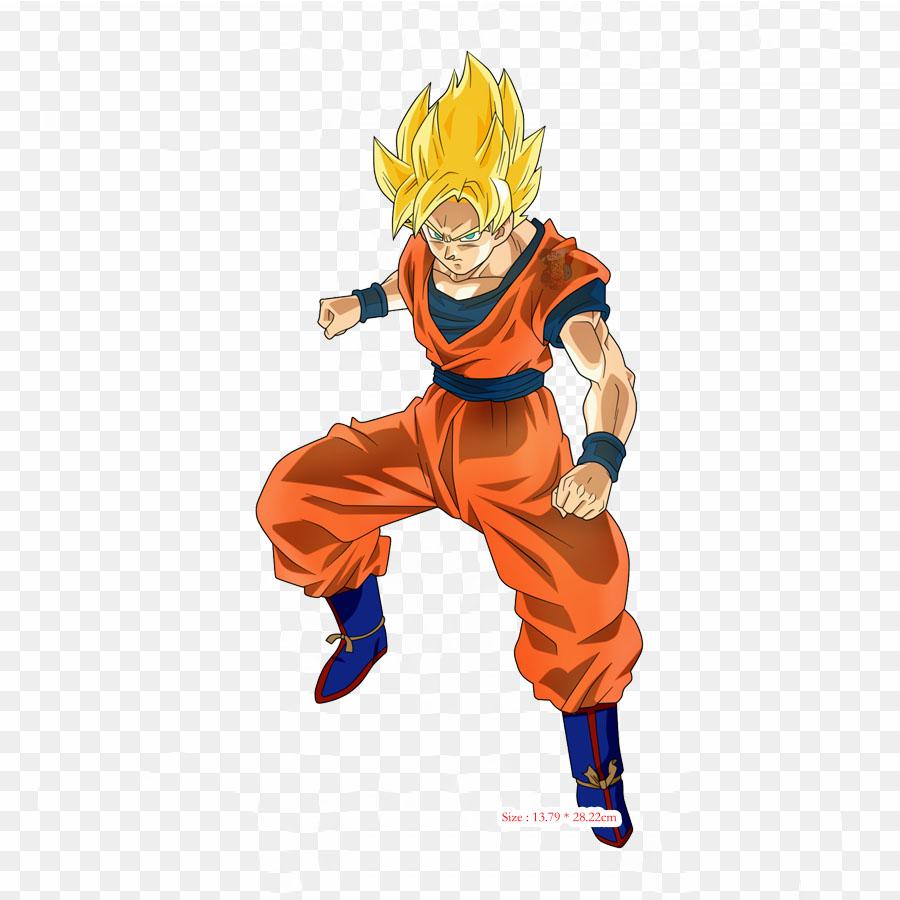 Patches For Clothes Bag Iron On Thermal Stickers Goku Con Fondo Transparente Goku Vegeta Pattern Washable Heat Transfer
