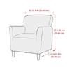 Waterproof Armchair Cover Stretch Single Sofa Slipcover Soft Elastic Single Small Chair Seater Sofa Covers For Home Club Hotel