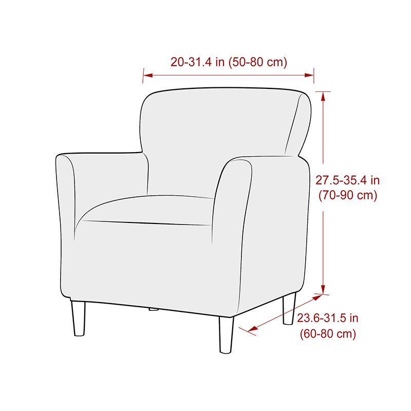 Waterproof Armchair Cover Stretch Single Sofa Slipcover Soft Elastic Single Small Chair Seater Sofa Covers For Home Club Hotel