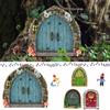 Lawn Ornament Decor Handmade Windows Trees Decoration Wooden Miniature Fairy Gnome Garden Decor
