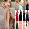 Women Fashion Sleeveless Halter Bandage Ball Gown Dress Multi Worn Elegant Sexy Long Dresses