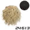 MISS WIG Synthetic Claw Clip In Bun Ponytail Wig Extension Loose Wavy Curly Drawstring Ponytail Wig For Elegant Women Daily Wear