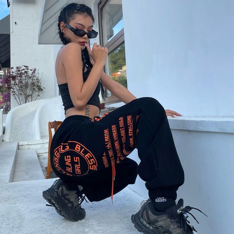 Jogging Sweatpants Women Korean Fashion Oversize Joggers Sports Pants Hippie Wide Leg Trousers Ladies Winter Kpop Streetwear