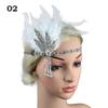 Women Beaded Flapper Performance Headwear Elastic Hair Accessories Vintage Masquerade Party Headpiece Cosplay