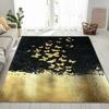Nordic Style 3D Rug for Bedroom Parlor Kitchen Floor Area Rug Mat Gold Butterfly Living Room Bathroom Mat Anti-slip