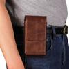 Luxury Leather Card Holder Phone Belt Clip Case Men Waist Bag For iPhone 16 15 14 13 Pro Samsung Galaxy S24 S23 A55 Xiaomi Redmi Note 12 Holster Pouch