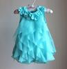 Summer Chiffon Baby Girls Dress Sleeveless Flowers Party Dresses Infant Girl Clothing 0-3years