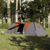 VidaXL Family Dome Tent 8 Person Grey and Orange Waterproof 4009430