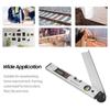 16-inch 225-degree Digital Angle Level LCD Electric Protractor with Horizontal Vertical Level