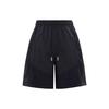 Solid Drawstring Straight-Leg Shorts Men Bottoms Black DX9642-010