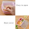 Wheat Straw Lunch Box Microwave Compartment Dinnerware Food Storage Container Lunch Box for Kids Healthy BPA Free Bento Boxes