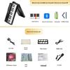 61-Key Rechargeable Folding Piano for Beginners & Kids