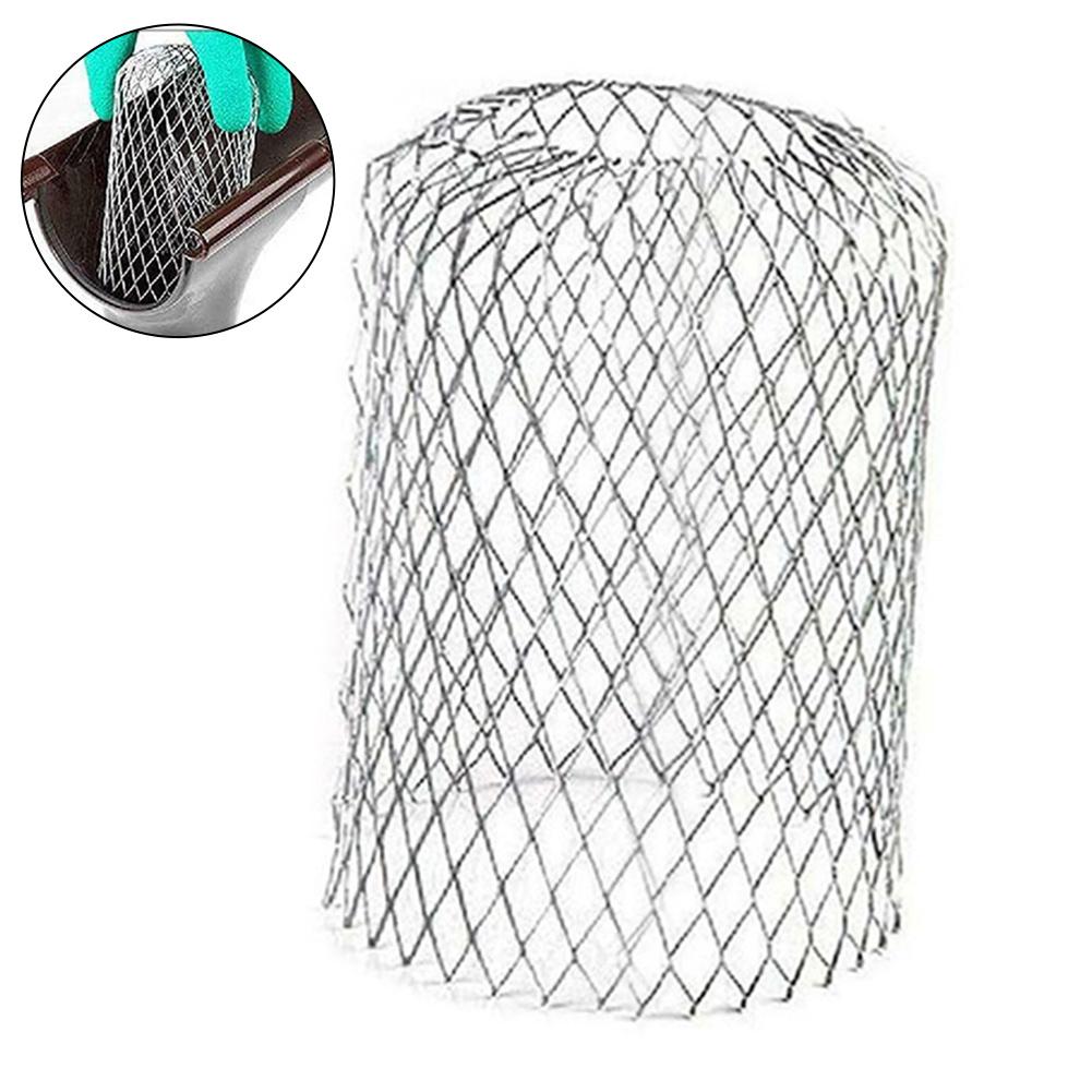 1pc Metal Mesh Gutter Pipe Strainer Mesh Cover Mesh Guards Gutter For Leaf Debris Trap Drain Pipe Cover Downpipe Protection