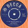 7inch Record DON CHARLES - It's My Way Of Loving You 45F11528 Decca 1962 UK Pop Used