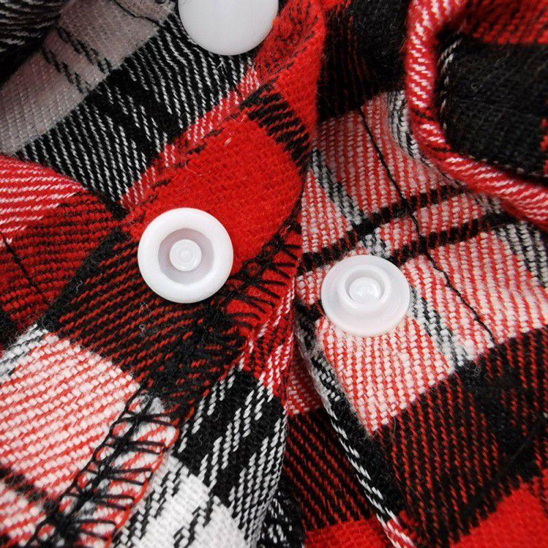 New Stylish and Unique High-Quality Small Plaid Pet Shirt with Adorable British-Inspired Design for Dogs and Chihuahua - Trendy