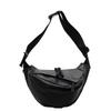New Fashion Commuter Shoulder Bag Casual Versatile Dumpling Bag Solid Color Lightweight Large Capacity PU Crossbody Bag