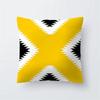 45x45cm Fashion Yellow Geometric Printing Pillowcase Sofa Hotel Office Seat Lumbar Cushion  Cover Home Decoration