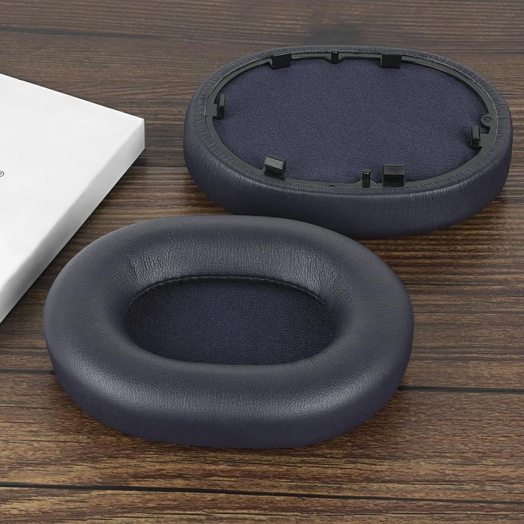 Geekria Ear Pads QuickFit Compatible Pads Compatible with Sony WH1000XM5 Headphones Pads Cups WH-1000XM5, Ear/Ear (Protein Leather/Blue)