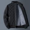 Autumn Winter Jacket Men Pattern Fleece Lined Casual Jacket Men Fashion Coat