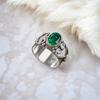 Chrome Diopside Gemstone 925 Sterling Silver Jewelry Handmade Partywear Ring RR-16-1