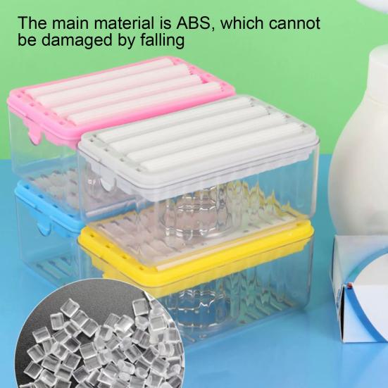 Laundry Scrubbing Soap Box High Durability Reusable Multifunctional Bathroom Hands-free Roller Soap Drain Storage Box