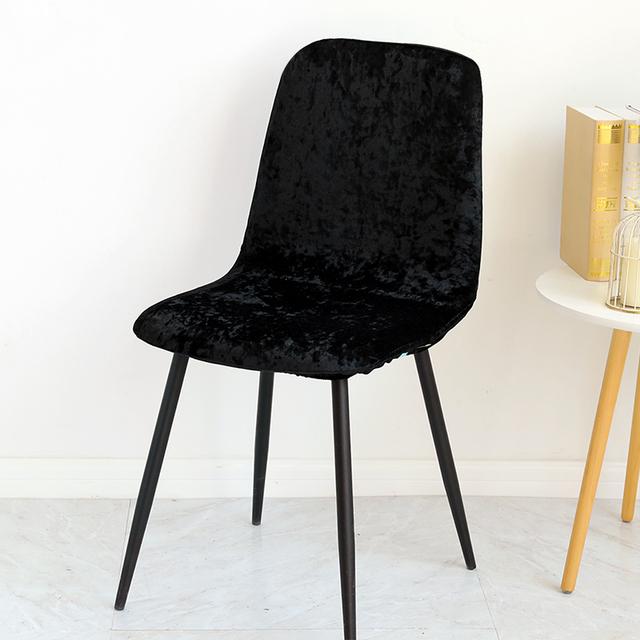 1 шт., чехлы на стулья из блестящей бархатной ткани, чехол для барного стула, короткий размер, чехол для сиденья Cvoers для гостиной