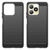 For Realme Note 50 4G Case Carbon Fiber Texture Anti-drop TPU Back Cover