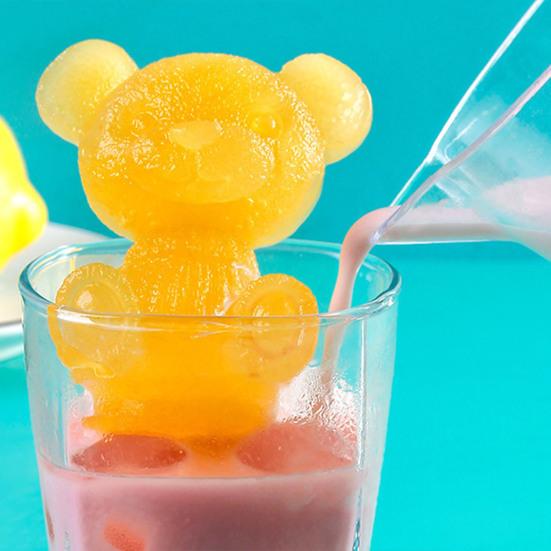 Форма для льда Легкая выемка Пищевой антипригарный силикон Форма для льда в форме животных для дома