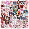 50 Love Couple Stickers Valentine'S Day Gift Arrangement Waterproof Material Decorative Luggage Sticker