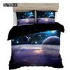 Space Star 3d Galaxy Duvet Cover Set Single Double Twin/Queen 2pcs/3pcs Bedding Sets Universe Outer Space Themed Bed Linen