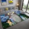 Japanese Amime My Neighbor Totoro Cartoon Floor Mats Bedroom Living Room Soft Carpet Non-slip Area Rug