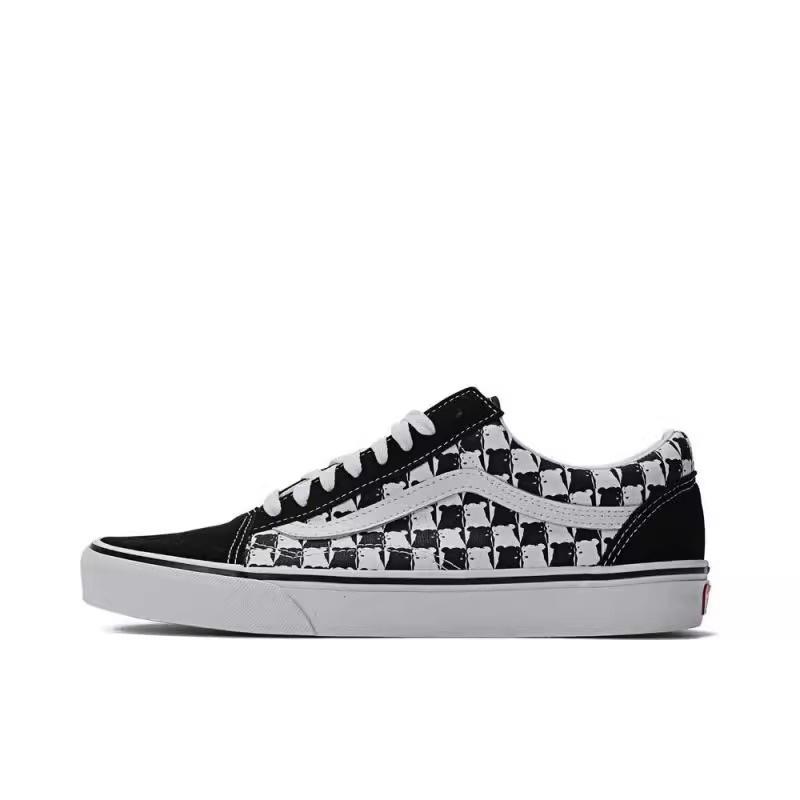Vans Old Skool Comfortable Versatile Low-Top Skate Shoes Unisex Sneakers Black White VN000CR5BP9