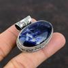 Sodalite Pendant Genuine Gemstone Pendant Handmade Jewelry 925 Sterling Silver Pendant Natural Sodalite Jewelry Vintage Pendant Gift For Her